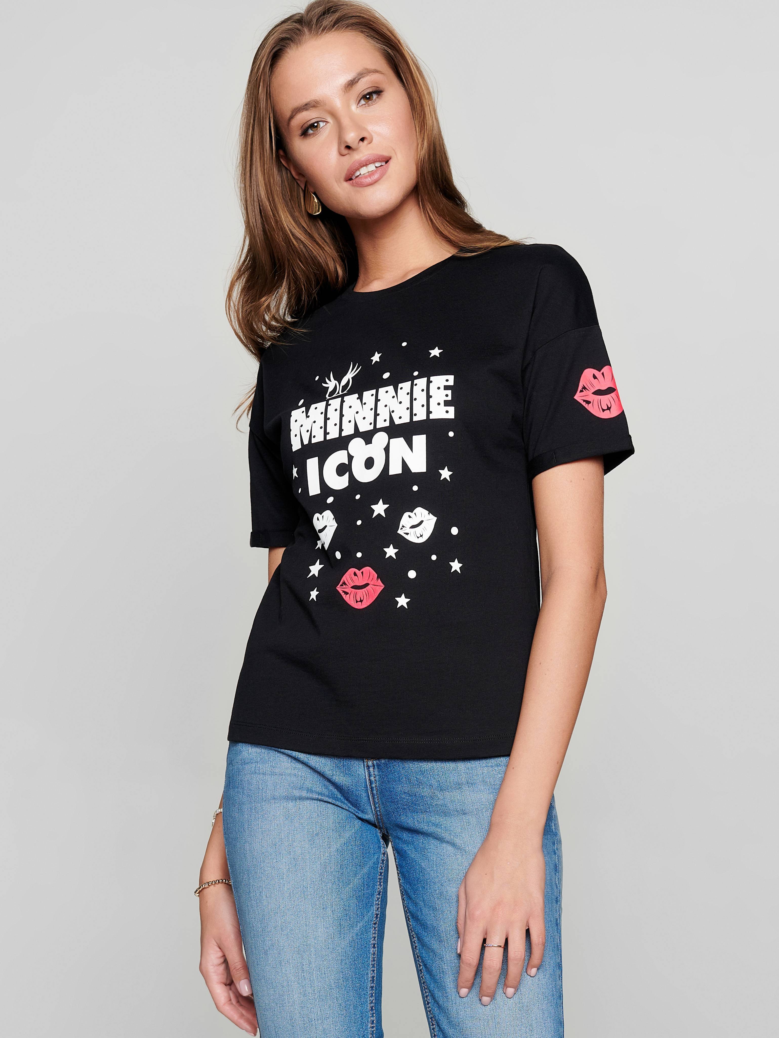 Джемпер жіночий Conte ⭐️, Street black;snow white, Бавовняна футболка з малюнком "Minni icon" за ліцензією ©Disney LD 2004
Джемпер жіночий Conte ⭐️, Street black;snow white, Бавовняна футболка з малюнком "Minni icon" за ліцензією ©Disney LD 2004