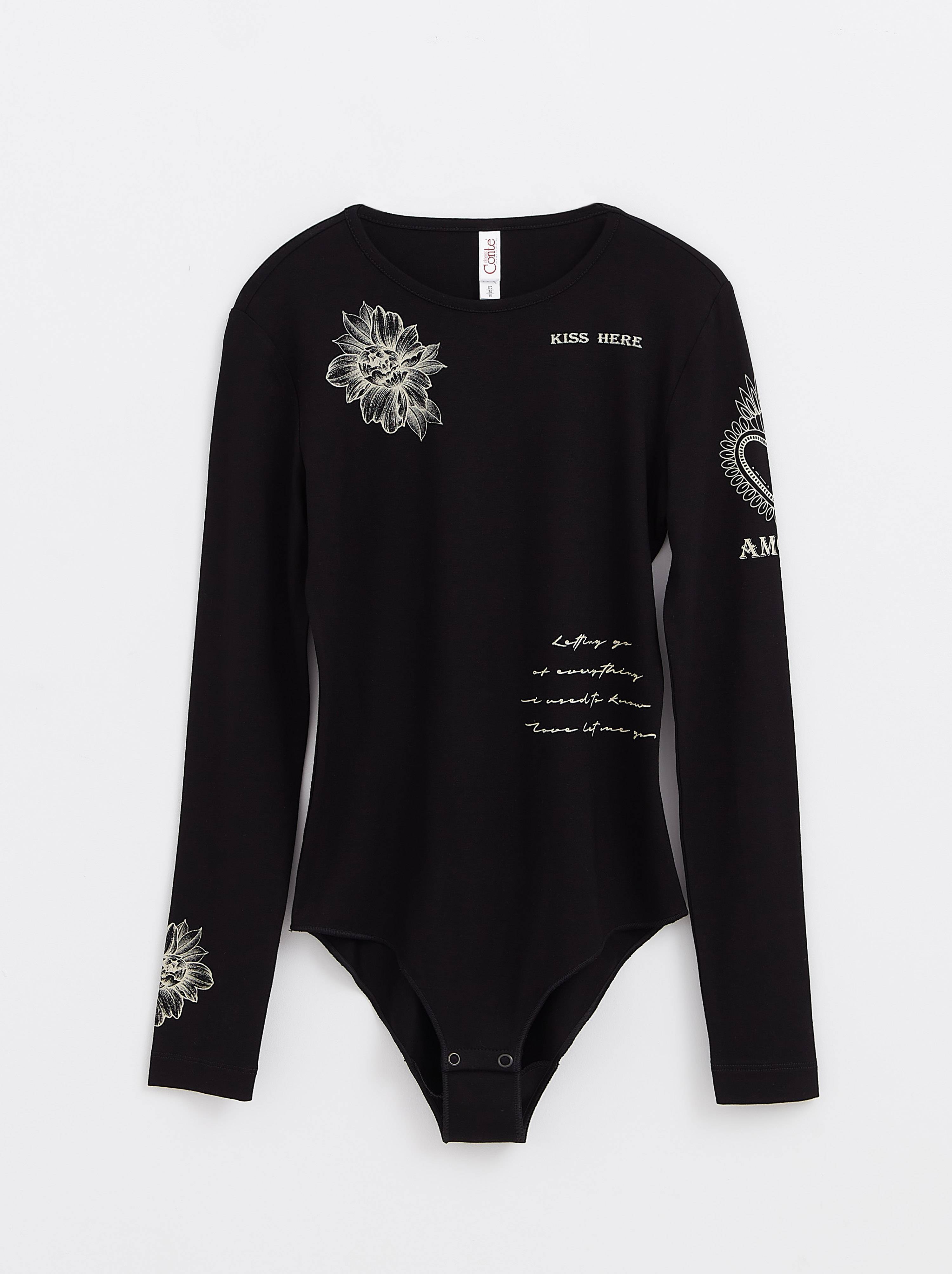 Боді жіноче Conte ⭐️, Black, Боді з тату-малюнками з лімітованої колекції LBD 1162
Боді жіноче Conte ⭐️, Black, Боді з тату-малюнками з лімітованої колекції LBD 1162