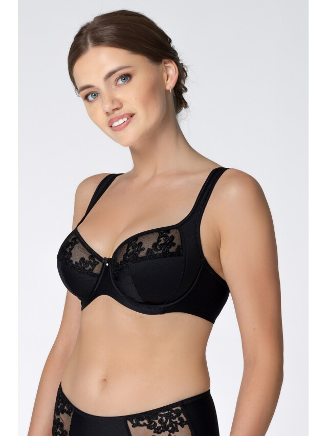 Бюст. semi soft RS Grace 723721, р.80C, чорний - 2