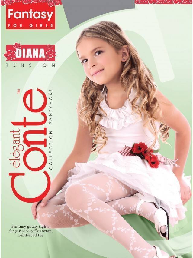 Колготки дитячі нарядні DIANA, р. 104-110, pink - 2