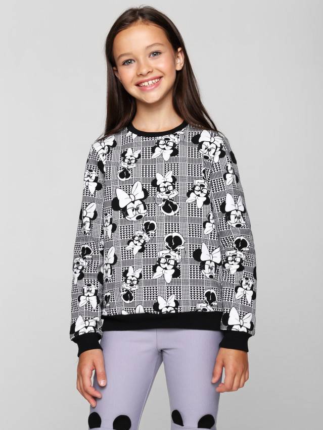 Джемпер для девочек CE DISNEY DD 1076, р.134,140-72, black-ivory - 3