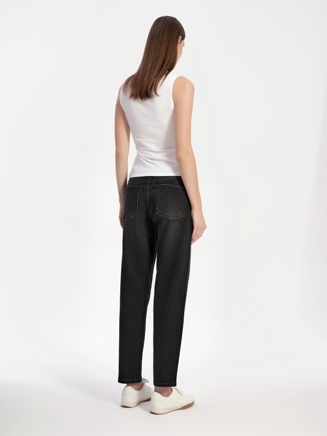 Брюки джинсові жін. CON-832, р.170-102, washed black - 3
