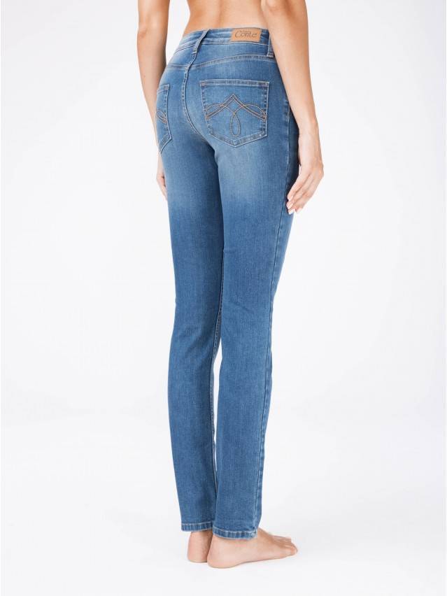 Джинси Straight Fit з високою посадкою CON-105, р.164-98, синій - 2