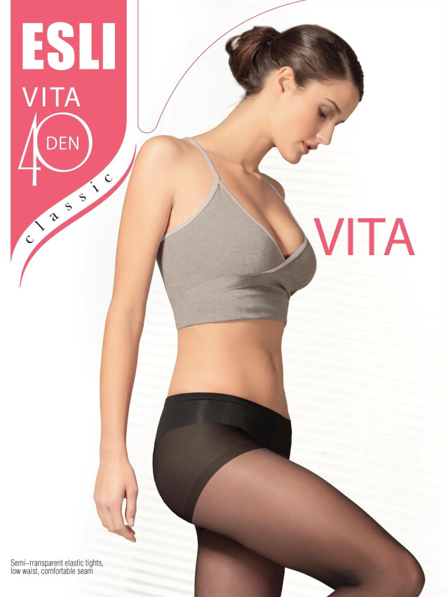 Колготки жіночі ESLI VITA 40, р.3, nero - 1