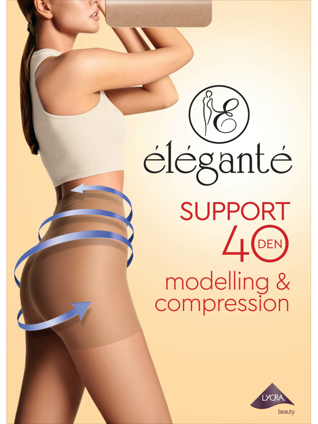 Колготки жіночі EL SUPPORT 40, р.2, bronz - 1