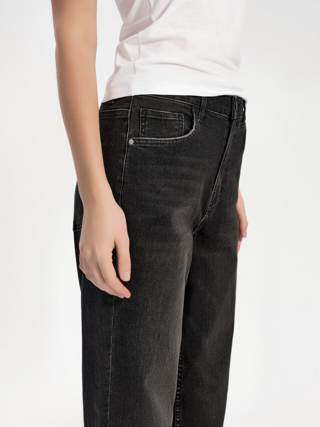 Брюки джинсові жін. CON-832, р.170-102, washed black - 5