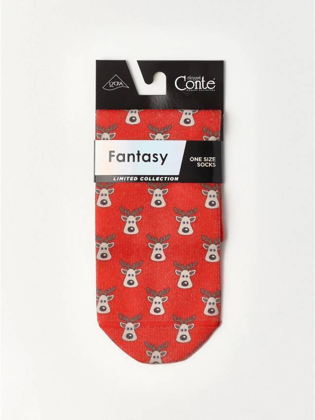 Шкарпетки жіночі бавовняні CE FANTASY (короткі) 21С-112СП, р.36-39, 503 червоний - 4