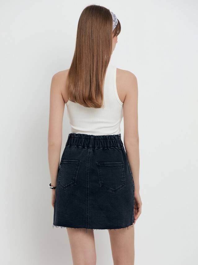 Спідниця жіноча джинсова CE CON-424, р.170-90, washed black - 3