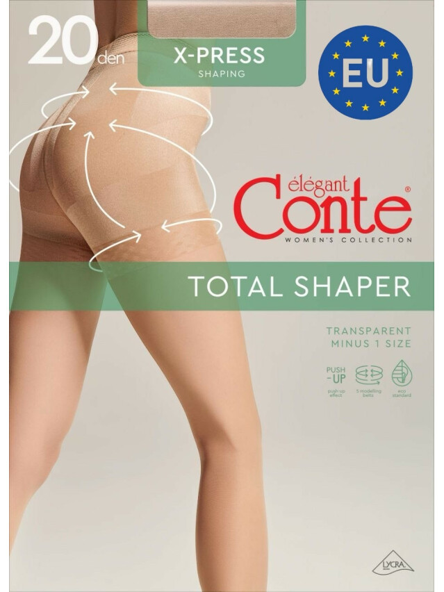 Колготки жіночі CE X-PRESS 20 (EURO),р.2, bronz - 5