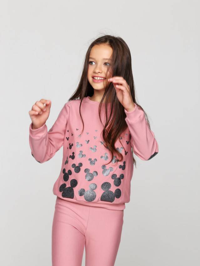 Джемпер для дівчаток CE DISNEY DD 1070, р.104,110-56, dusty rose-black - 2
