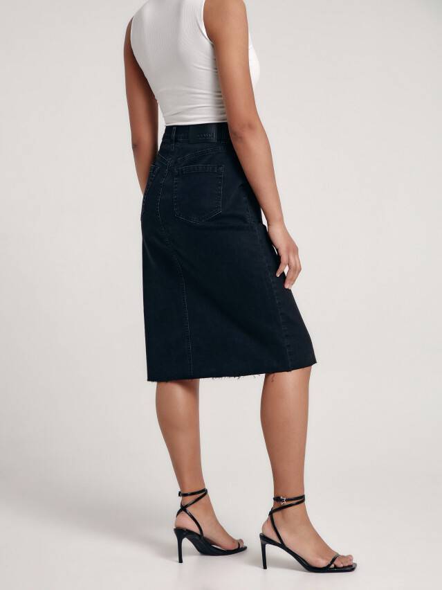 Спідниця жіноча джинсова CE CON-439, р.170-90, washed black - 4