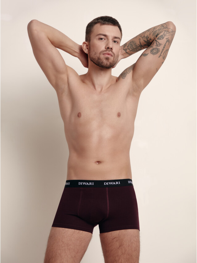 Труси чоловічі DiWaRi SHORTS MSH 147, р.102, 106/XL, bordo - 1