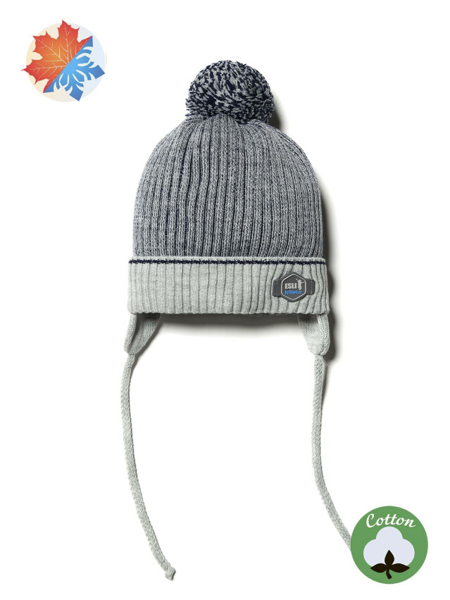 Шапка дитяча ESLI KIDS 17С-111СП, р.50-52, сірий - 1