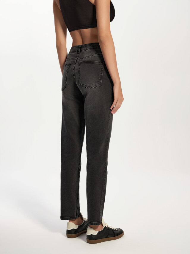 Брюки джинсові жін. CON-828, р.170-102, washed black - 5