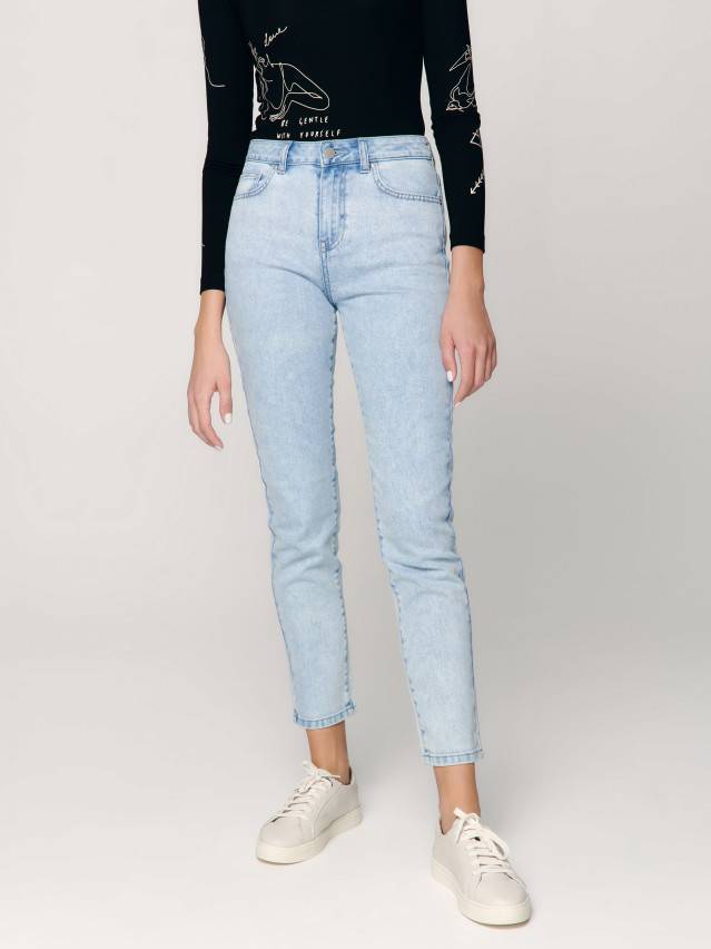 Брюки джинсовые женские CE CON-339, р.170-102, acid washed blue - 4