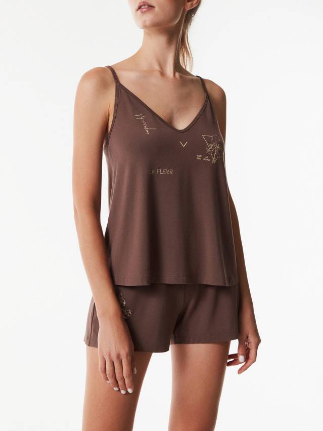 Топ жіночий CE TATTOO STYLE LHW 1714, р.170-84, dark cappuccino - 1