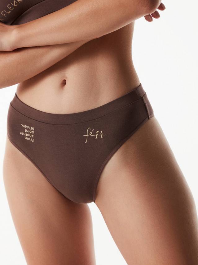 Труси жіночі CE TATTOO STYLE LBR 1583, р.90, dark cappuccino - 1