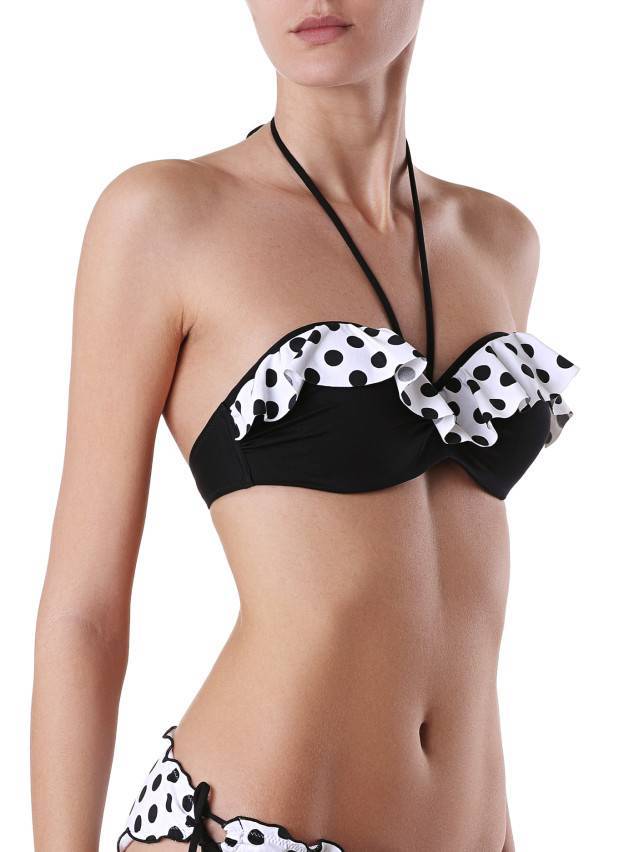 Ліф купальний CONTE ELEGANT TWIGGIE, р.70(B),black-white - 2