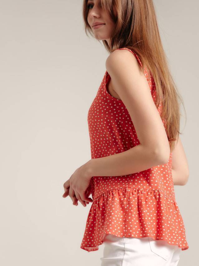 Блузка жіноча CE LBL 1196, р.170-84-90, coral-white - 3