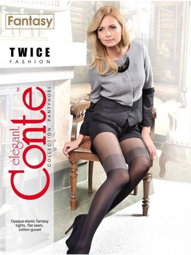 Колготки жіночі FANTASY TWICE, р.4, grafit - 2