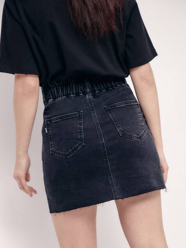 Спідниця жіноча джинсова CE CON-424, р.170-90, washed black - 6