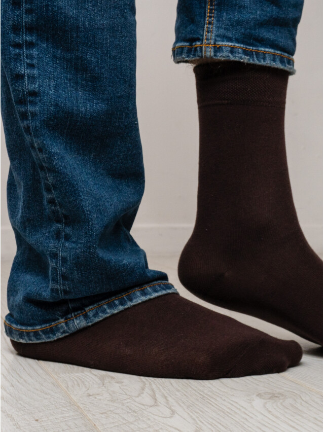 Шкарпетки чол. MS M0201S, р.40-41, 00 коричневий - 2
