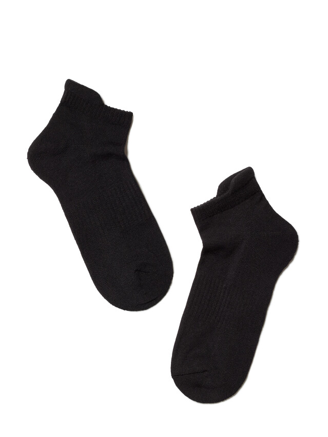 Шкарпетки жіночі бавовняні ESLI ACTIVE (короткі, махр. стопа) 15С-75СПЕ, р.25, 078 чорний - 1