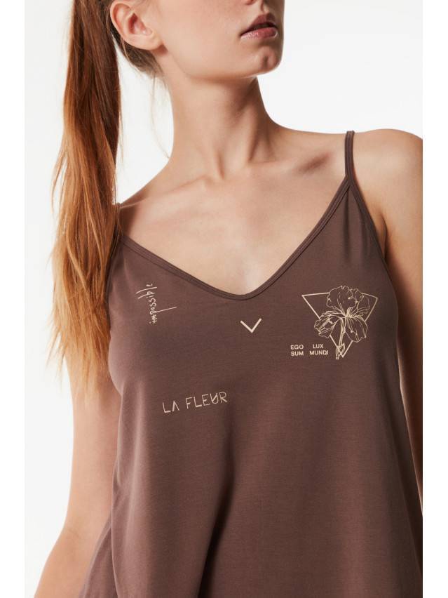 Топ жіночий CE TATTOO STYLE LHW 1714, р.170-84, dark cappuccino - 3
