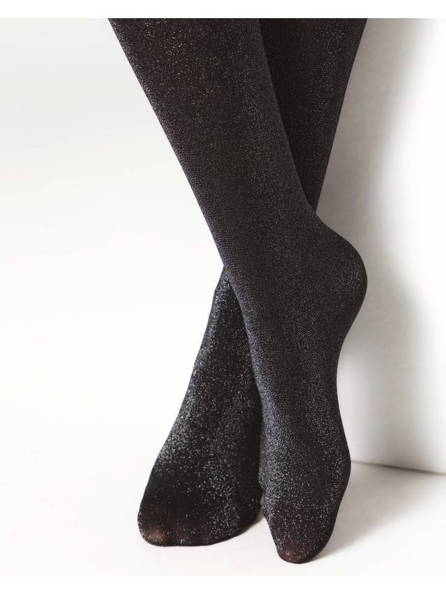 Колготки жіночі CE FANTASY LUREX, р.2, nero - 4