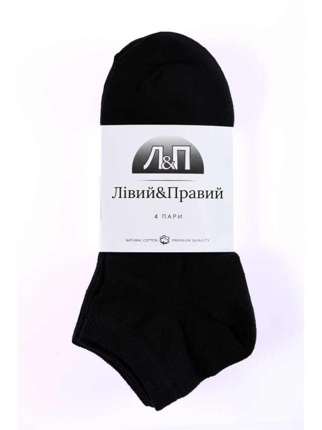 Набір шкарпеток жін. Л&П 121/4 пари (короткі),р.36-40, 04 чорний - 1