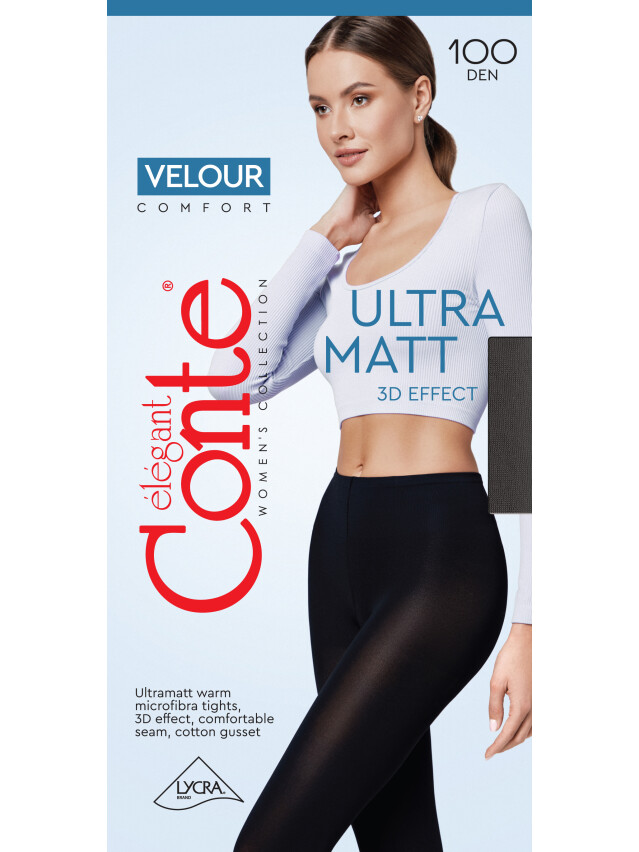 Колготки жіночі CE VELOUR 100 (EURO),р.2, nero - 4