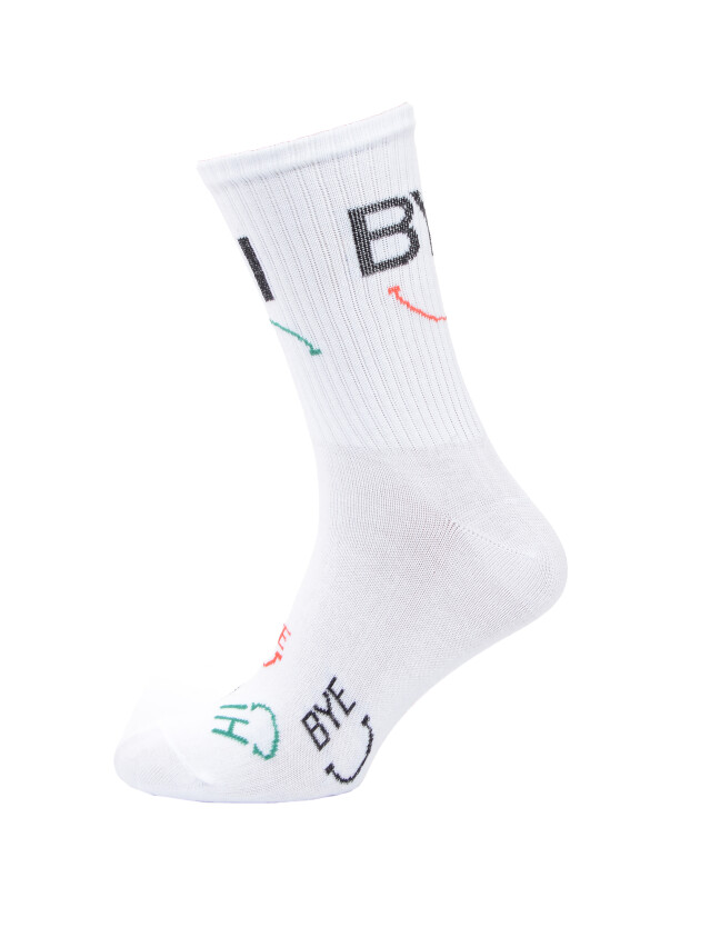 Шкарпетки MS M0301S Fancy, р.42-45, 21 білий 