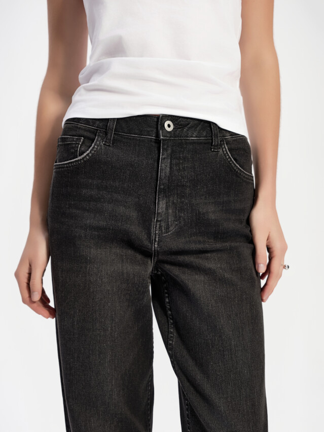 Брюки джинсові жін. CON-832, р.170-102, washed black - 4