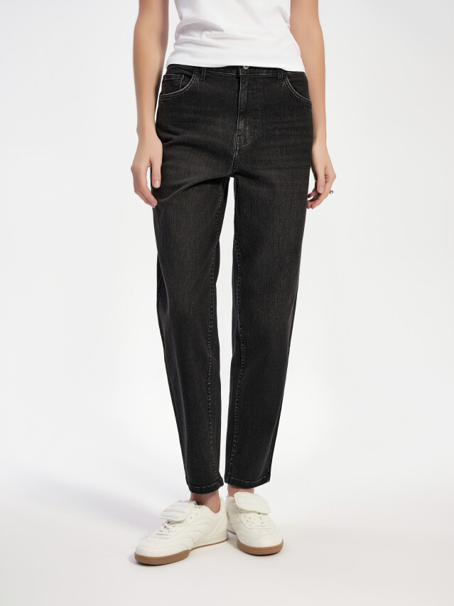 Брюки джинсові жін. CON-832, р.170-102, washed black - 2