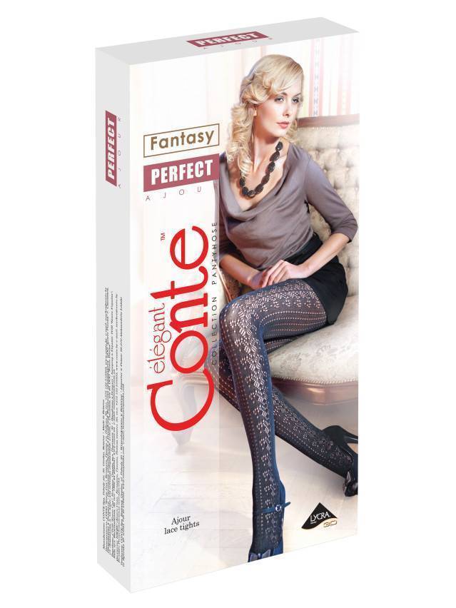 Колготки жіночі бавовняні CONTE ELEGANT PERFECT, р. 2, marino - 1