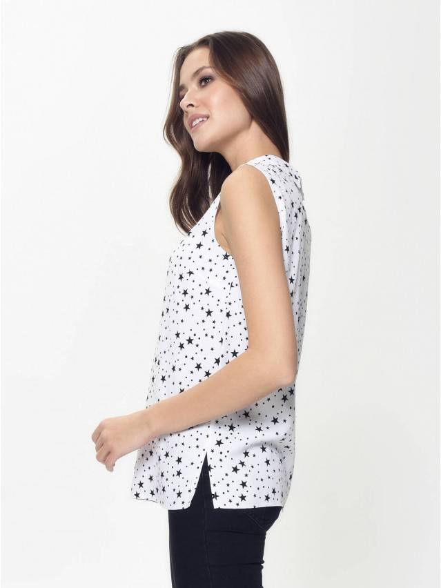 Блузка LBL 885, р.170-84-90, white-black - 4