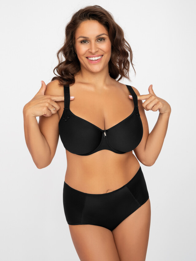 Трусы женские brief CR Virginia 06871, р.XL, черный - 1