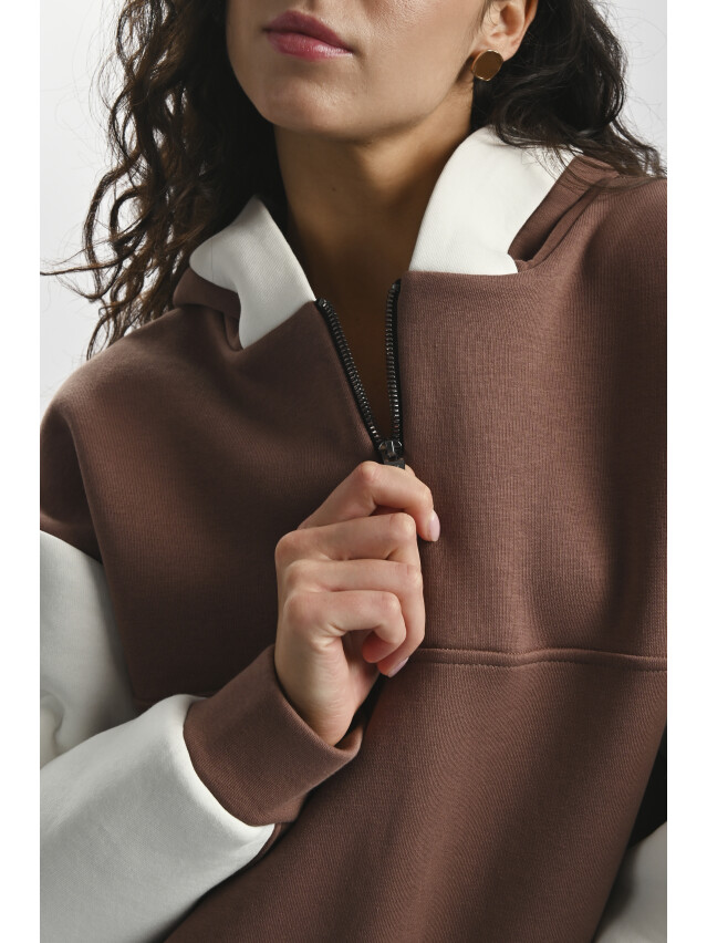 Джемпер женский EL 11525/1, р.S, chocolate mousse - 1