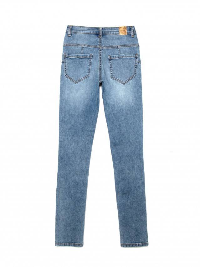 Джинсы skinny с высокой посадкой CON-240, р.170-90, acid washed mid blue - 4