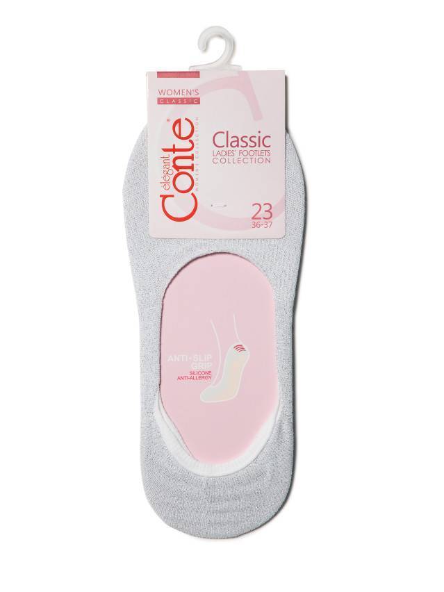 Подследники женские CLASSIC (люрекс) 17С-62СП, р. 36-37, светло-серый, рис. 000 - 3