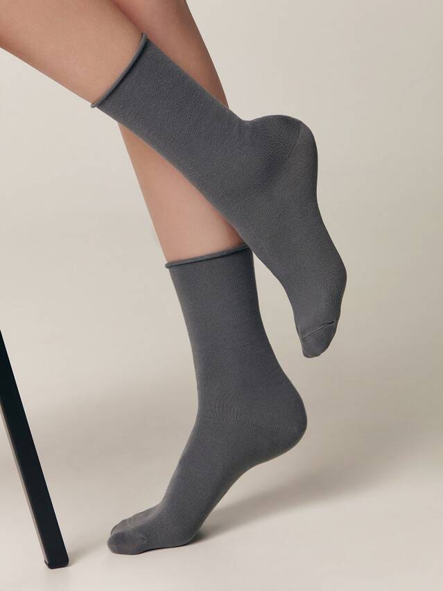 Носки женские хлопковые CE COMFORT (без резинки) 19С-101СП, р.36-37, 000 темно-серый - 1