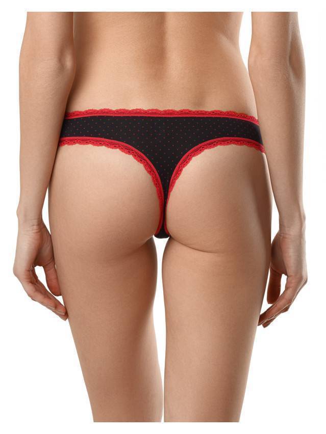Трусы женские LAZY DAYS LST 1004 (на вешалке),р.90, black-red - 2