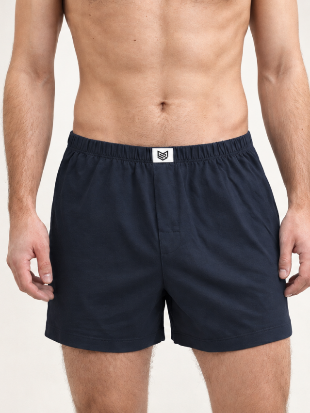 Чоловічі труси BASIC BOXER MS 101, р.XL, dark navy - 1
