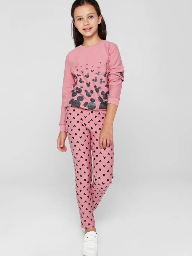 Леггинсы для девочек CE DISNEY MICKEY STYLE, р.104,110-56, dusty rose - 3