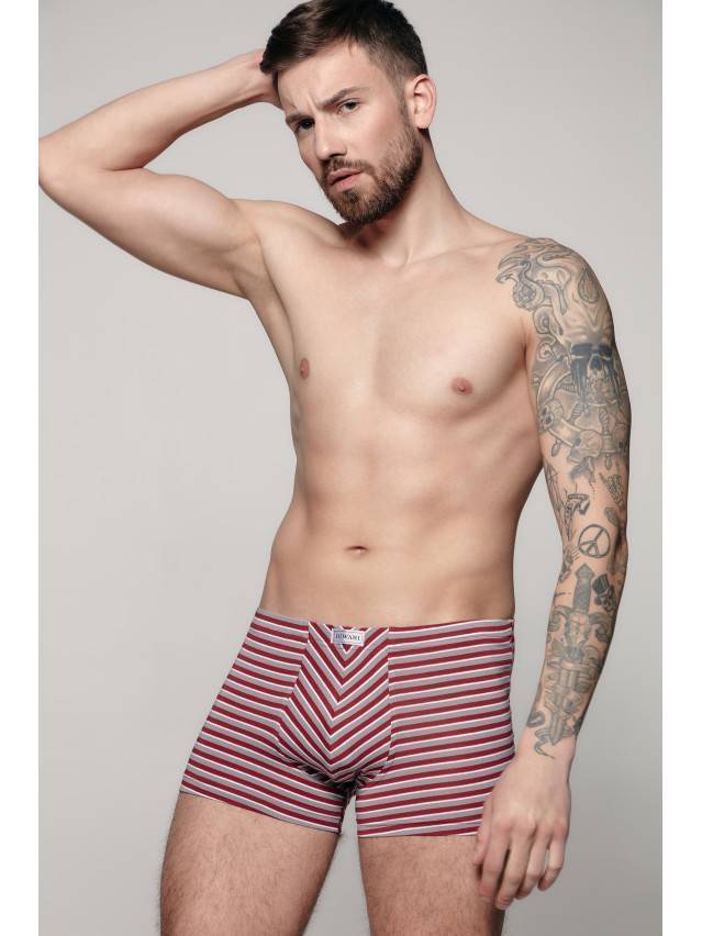 Трусы мужские BAND MSH 872 (в коробке),р.78,82, grey-bordo - 1