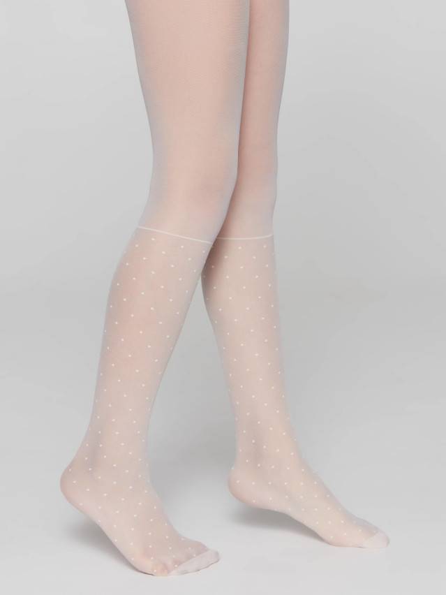 Колготки детские нарядные CE MILANA, р.104-110, milk - 3