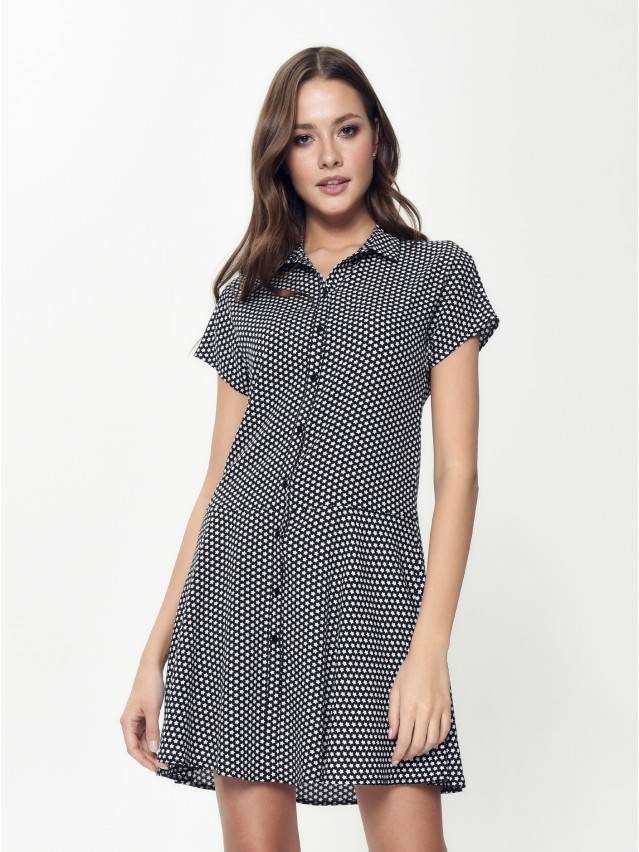 Платье женское LPL 884, р.170-84-90, black mini star - 2