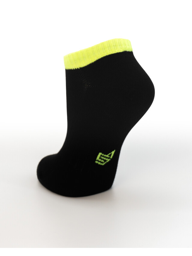 Носки MS M0305S Fancy (ультракороткие) р.42-45, 49 черно-салатовый - 3