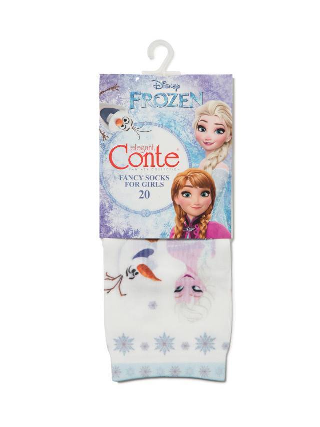 Носки для девочек нарядные ©Disney Frozen 50 18С-203СПМ, р.18, 302 - 2