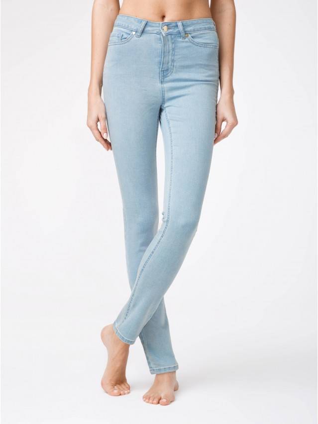 Джинсы Skinny c высокой посадкой CON-115, р.170-90, bleach blue - 3